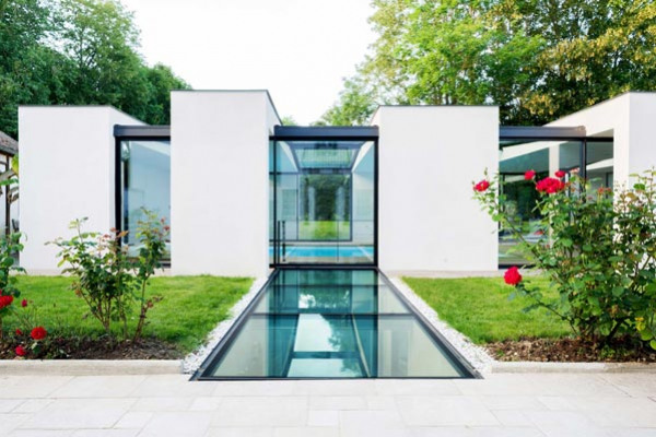 Piscine Couverte en Verre - Les Portiques