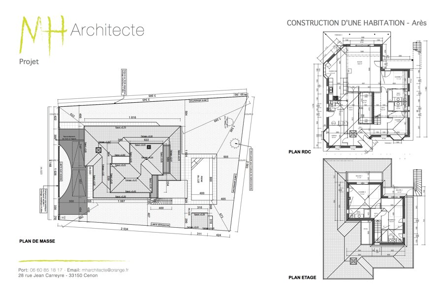 Projet Construction d'une maison individuelle - Arès réalisé par un architecte Archidvisor