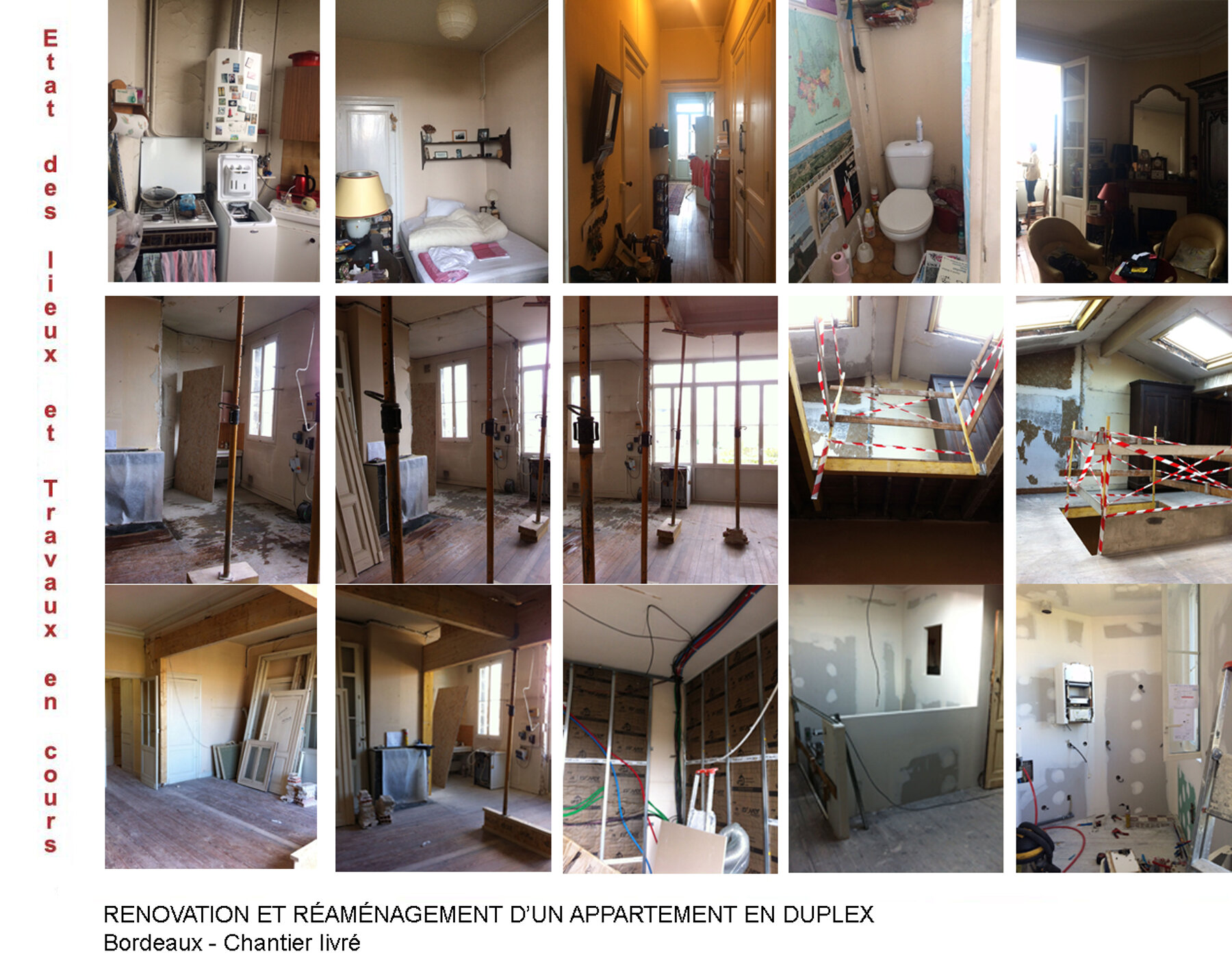 Rénovation d'un appartement et réaménagement en duplex