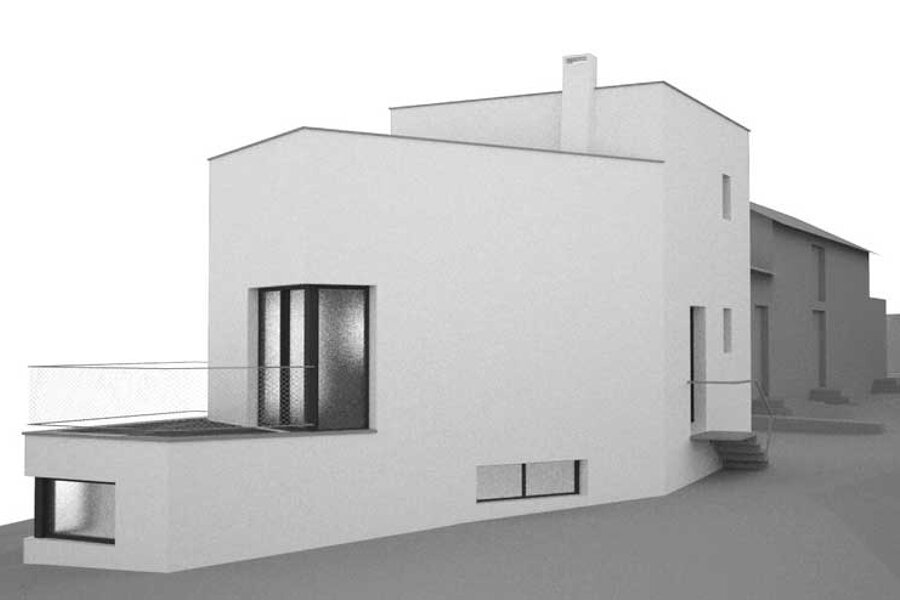 Projet Maison d'angle réalisé par un architecte Archidvisor