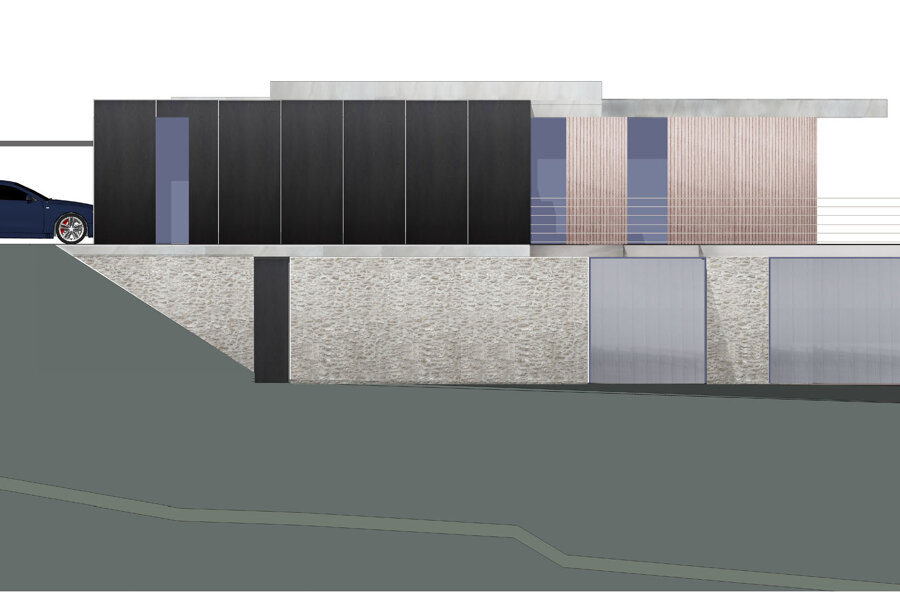 Projet R95 - construction villa bioclimatique sur terrain en pente St Leu la forêt réalisé par un architecte Archidvisor