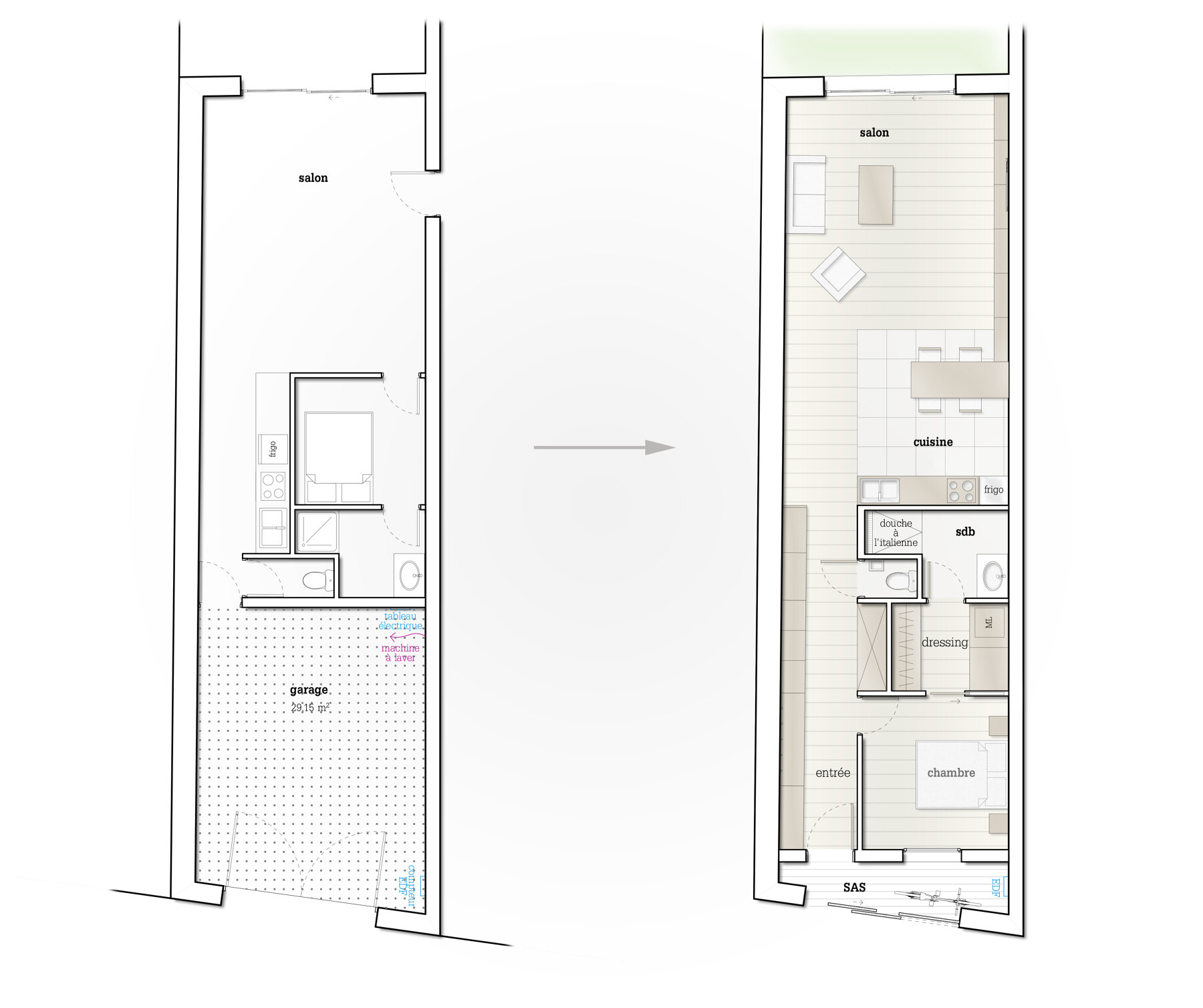 Rénovation - Appartement par un architecte Archidvisor