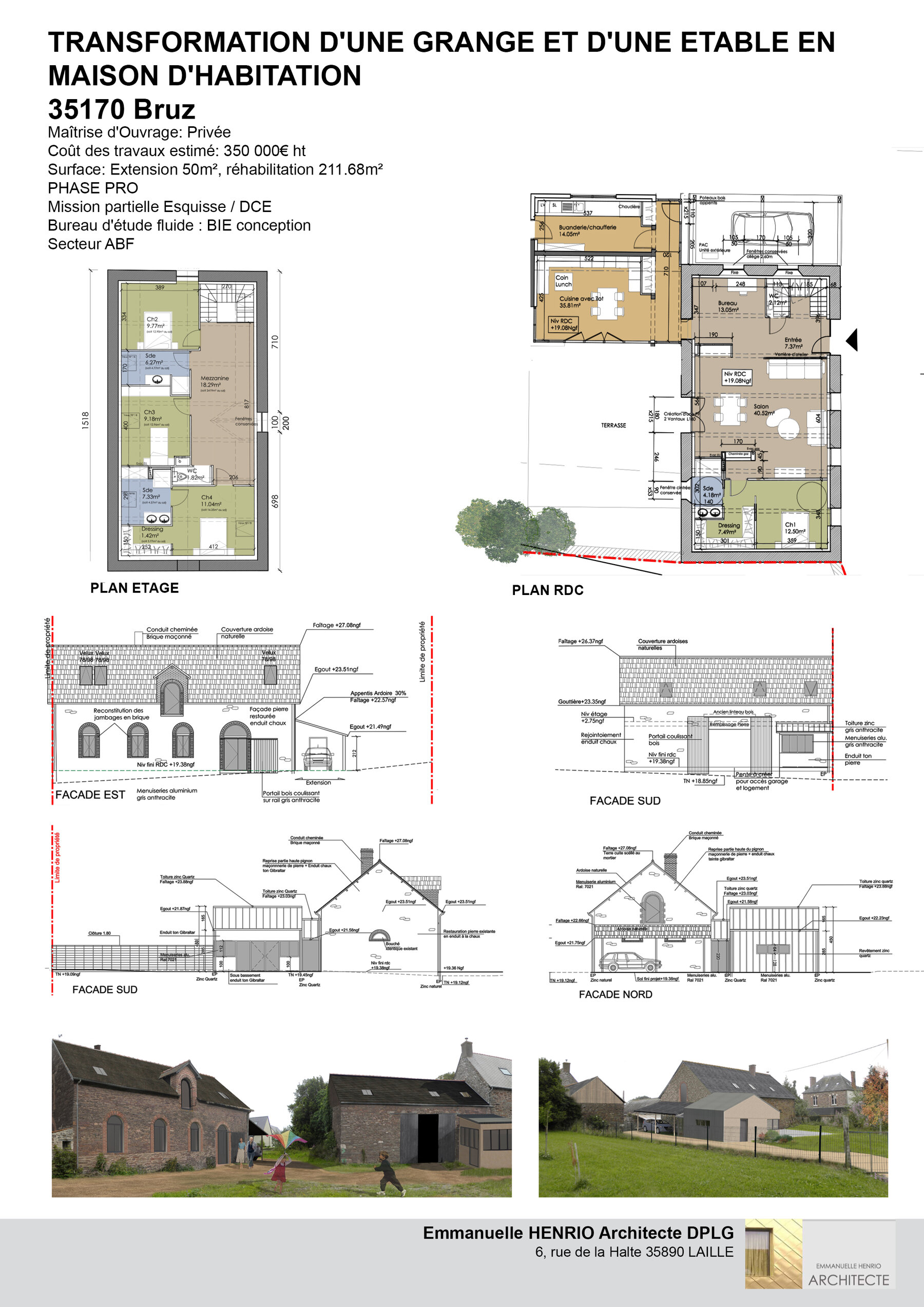 Changement de destination - Maison individuelle par un architecte Archidvisor