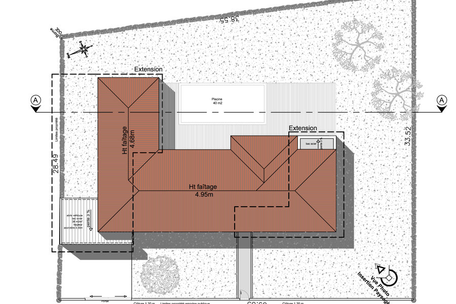 Projet Extension autour d'une piscine réalisé par un architecte Archidvisor