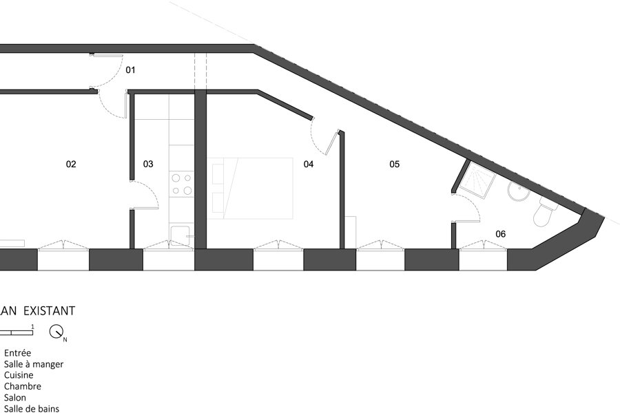 Projet Restructuration d’un appartement à Belleville – Paris (75) réalisé par un architecte Archidvisor