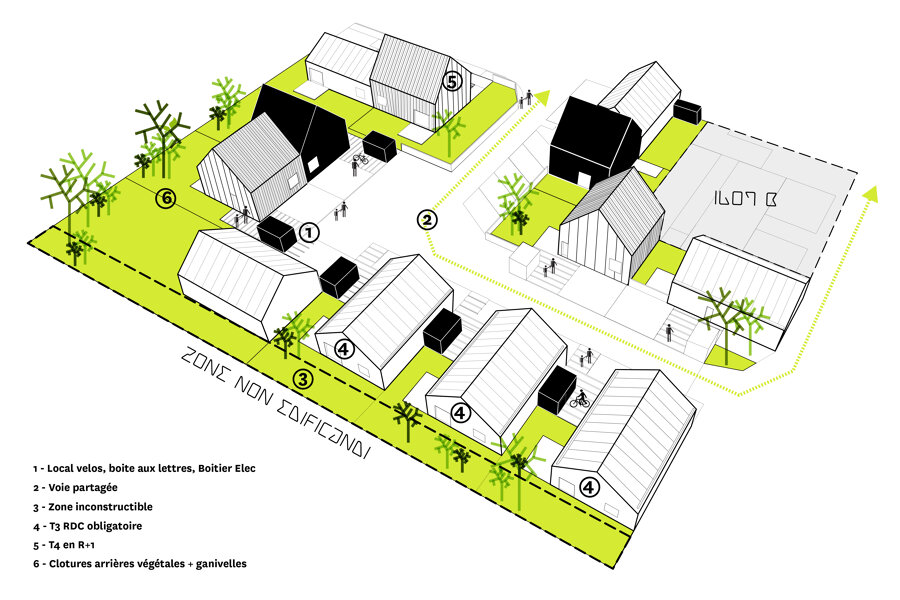 Projet Concours 12 Maisons Individuelles réalisé par un architecte Archidvisor