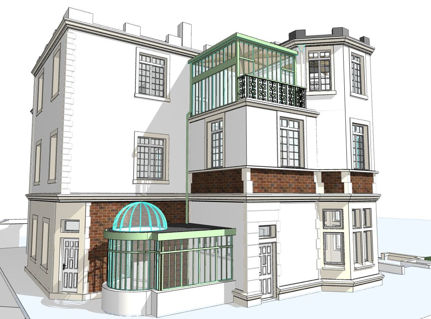Extension d'un manoir