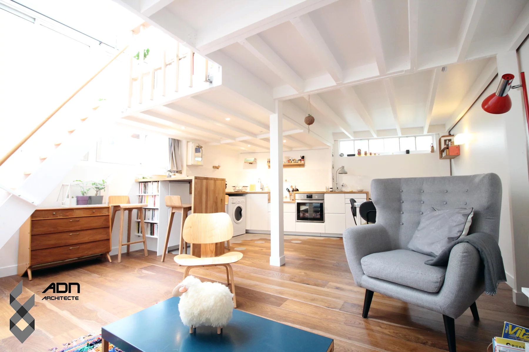 ᐅ Aménagement intérieur à Paris ≡ Loft avec mezzanine, Paris 20ème par ...