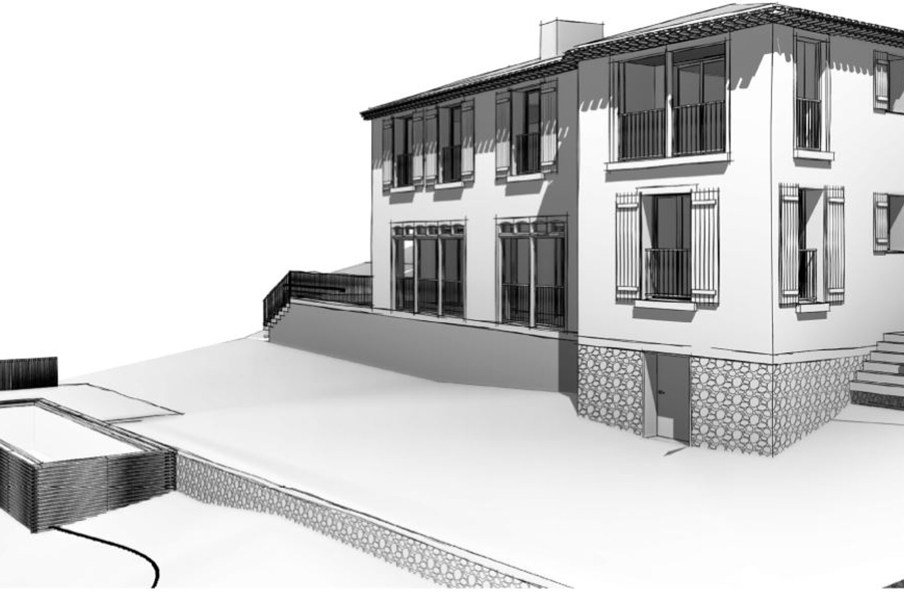 ᐅ Construction neuve à Roquebrun ≡ Villa Roquebrun par Timothy