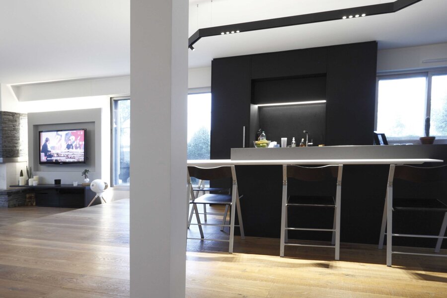 Projet Penthouse en Noir et Blanc réalisé par un architecte Archidvisor