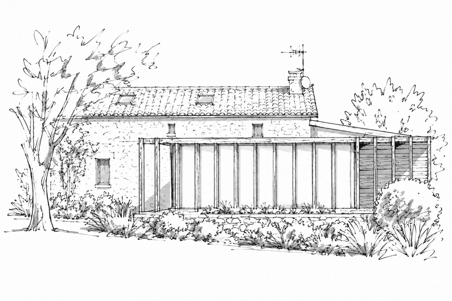 Projet Extension [////] réalisé par un architecte Archidvisor