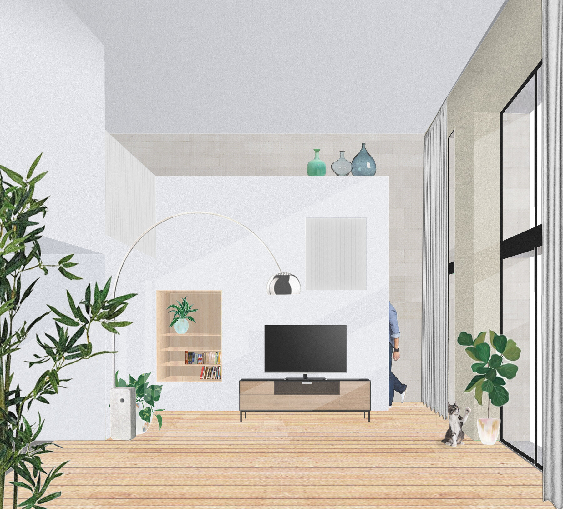 Transformation d'un garage en maison individuelle