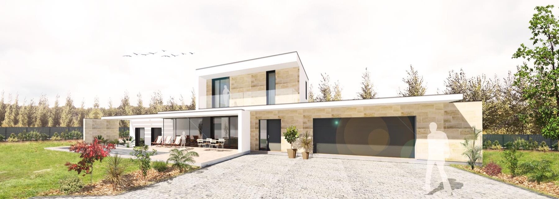 Maison aux lignes épurées