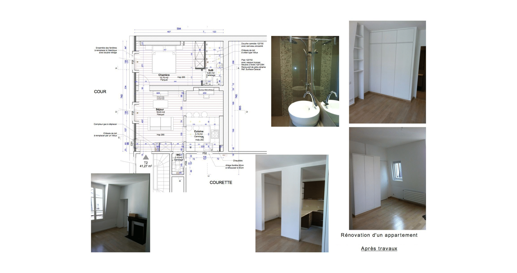 Aménagement intérieur - Appartement par un architecte Archidvisor