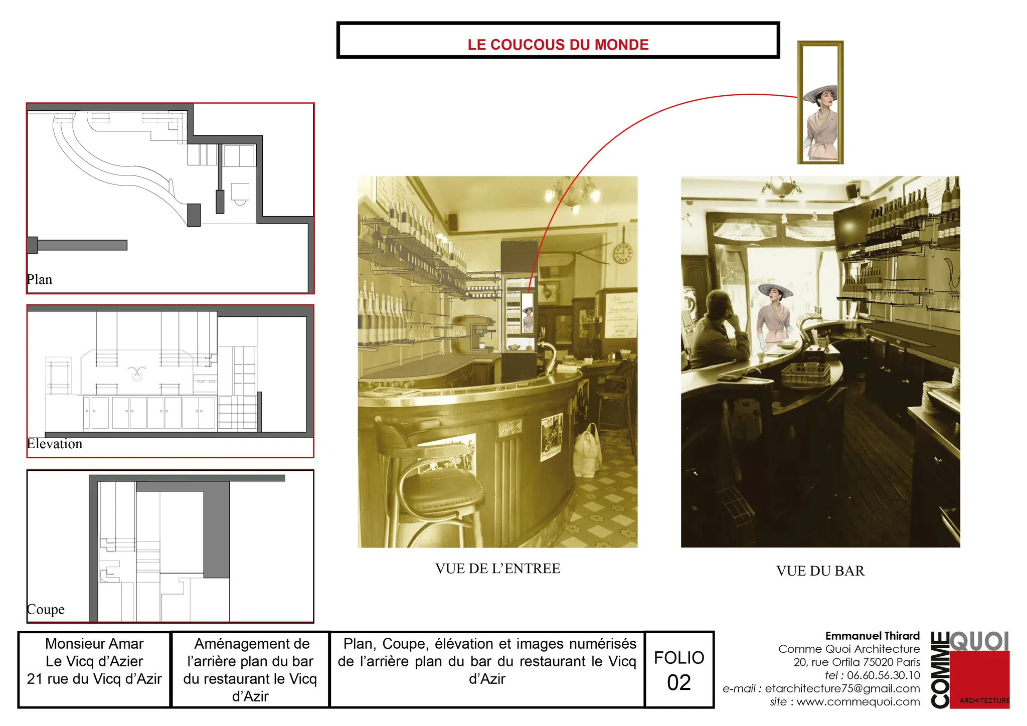 ᐅ Rénovation à Paris ≡ restaurant Vicq d'azir par Emmanuel - Archidvisor