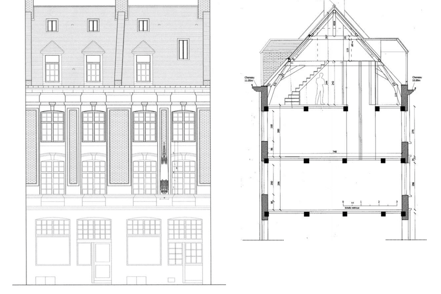 Projet Restauration maison vieux-Lille réalisé par un architecte Archidvisor