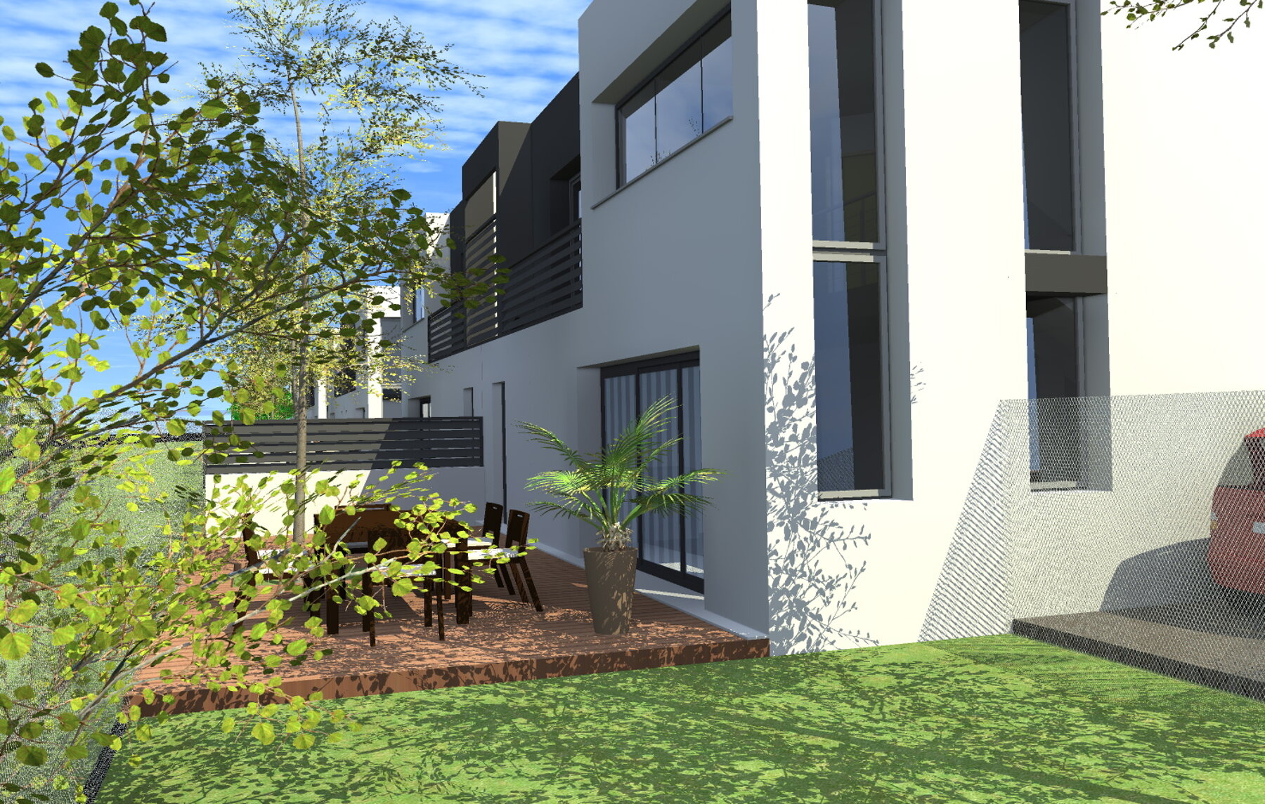 construction maisons accolées