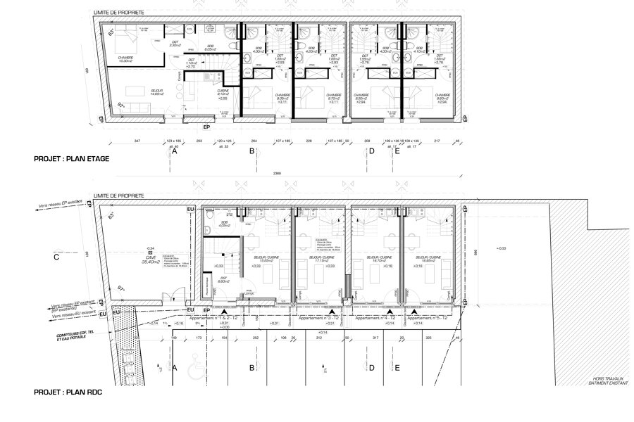 Projet Aménagement d'une grange en appartements réalisé par un architecte Archidvisor