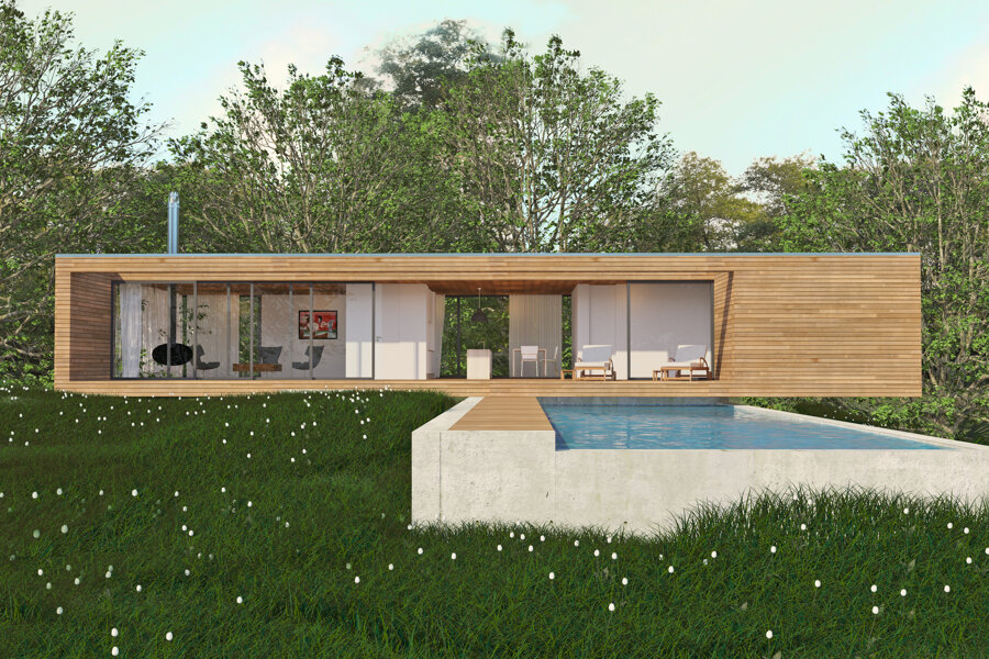 Projet Construction d'une maison contemporaine avec piscine réalisé par un architecte Archidvisor