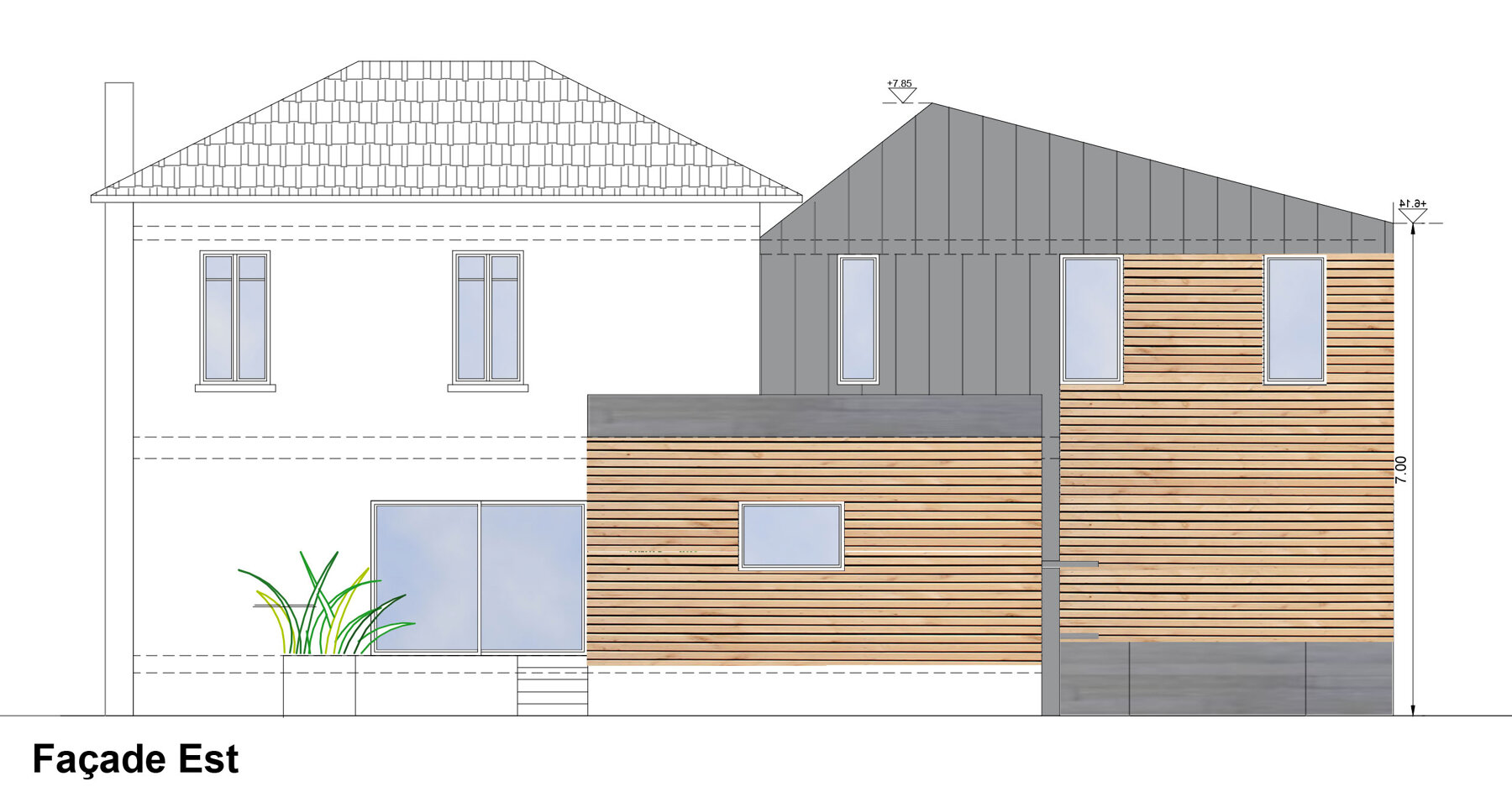 extension + rénovation maison année 30