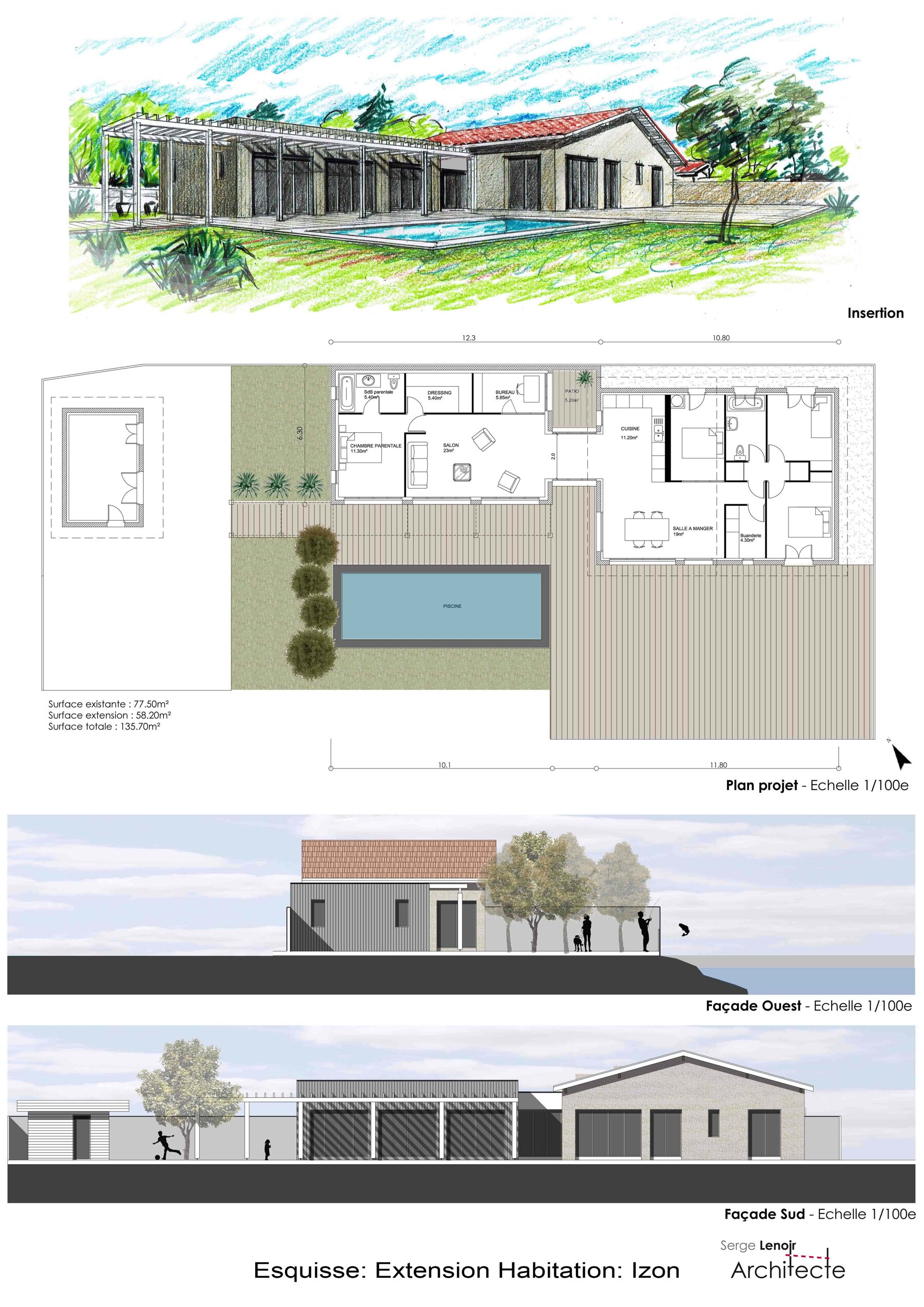 Extension - Terrain à construire par un architecte Archidvisor