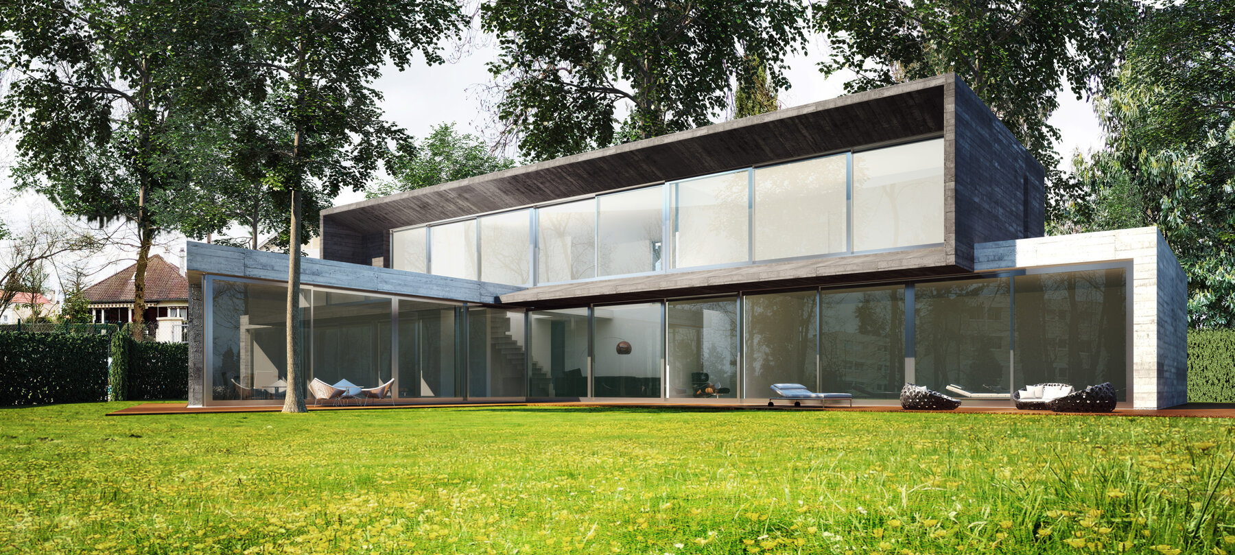 Maison Béton et Verre - HOUSE XV