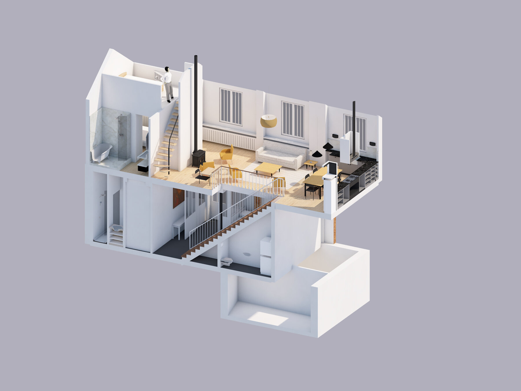 Aménagement intérieur - Appartement par un architecte Archidvisor