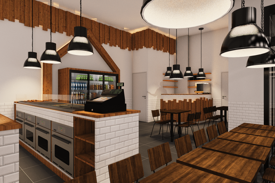 Projet Restaurant Bar  a salade Mont rouge 92 réalisé par un architecte d'intérieur Archidvisor
