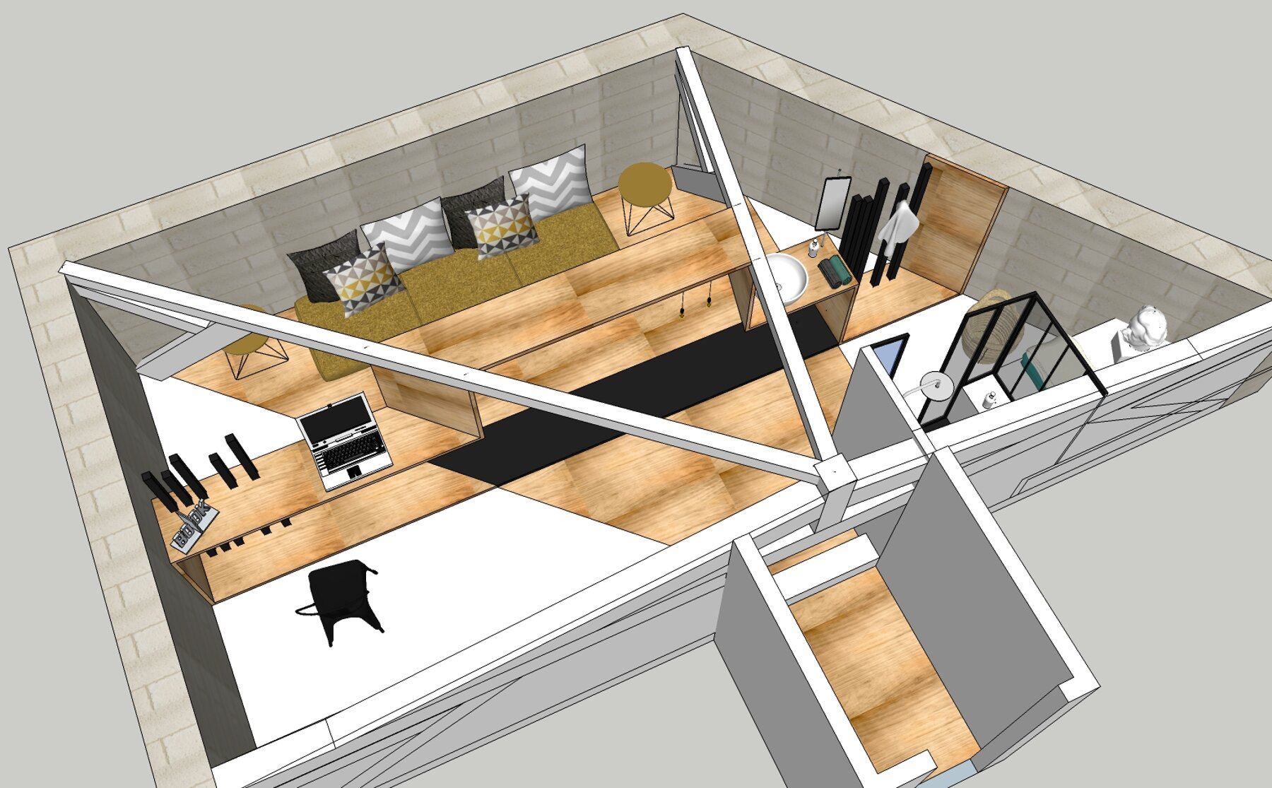Réaménagement intérieur - Appartement par un architecte Archidvisor
