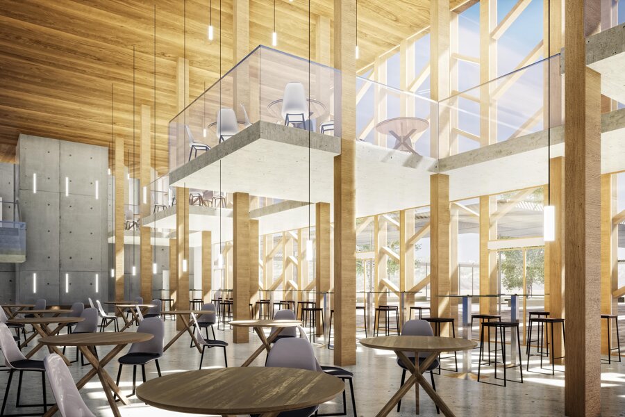 Projet Centre d'accueil des pélerins avec hébergement, restaurant et salles de conférence réalisé par un architecte Archidvisor