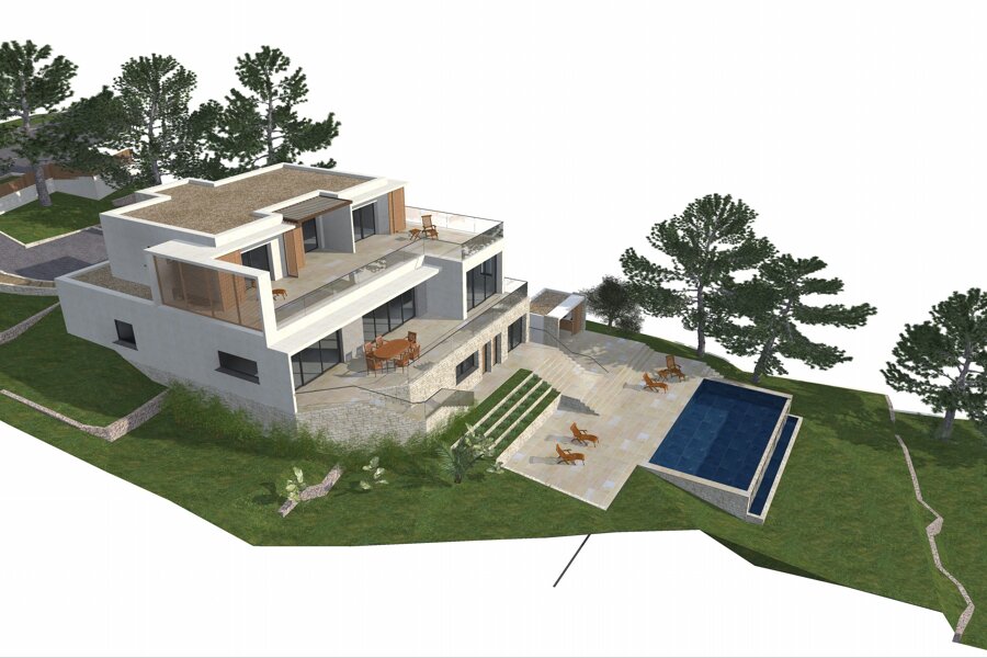 Projet Permis de Construire - Villa contemporaine réalisé par un architecte Archidvisor