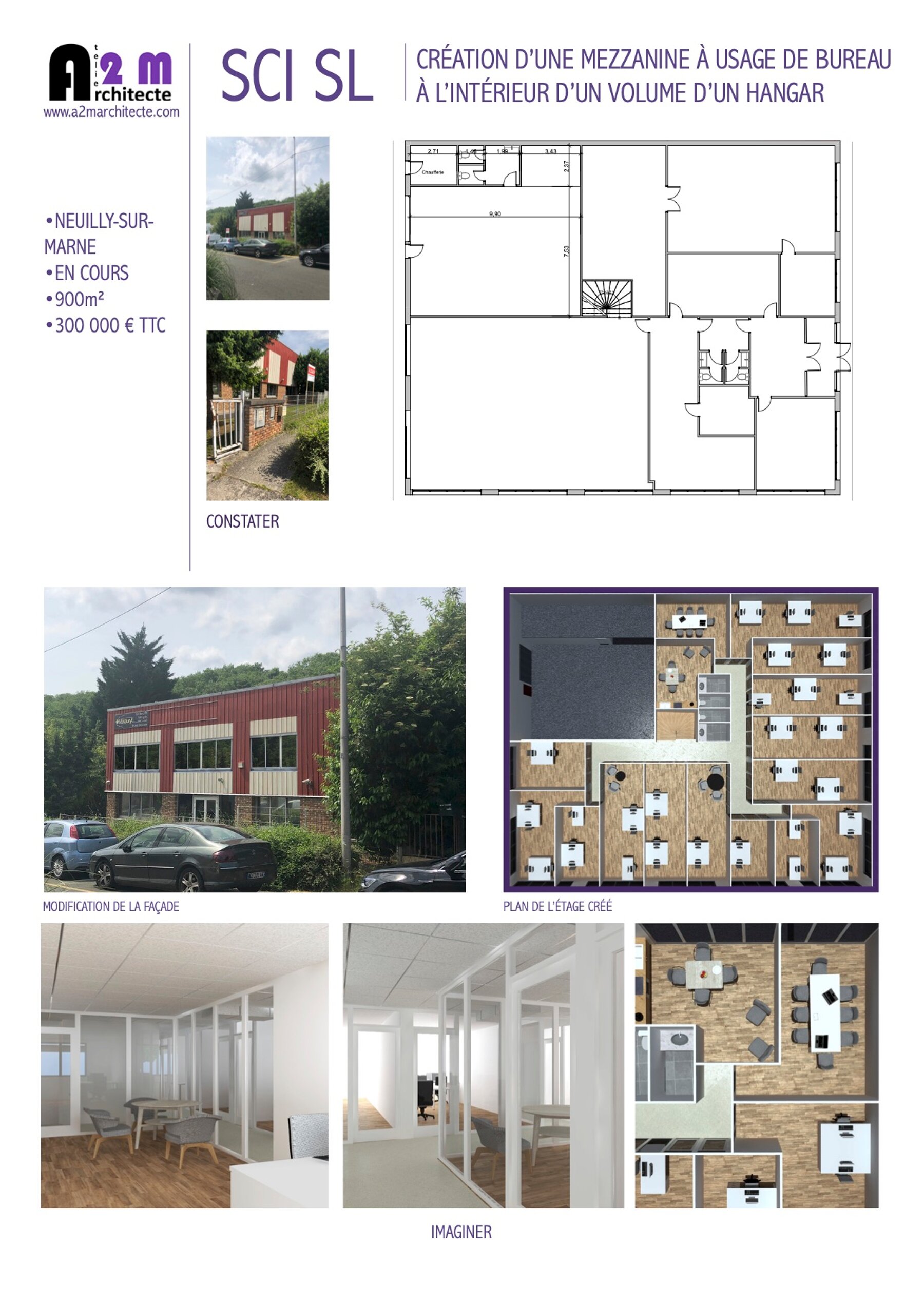 Changement de destination - Bâtiment de stockage par un architecte Archidvisor