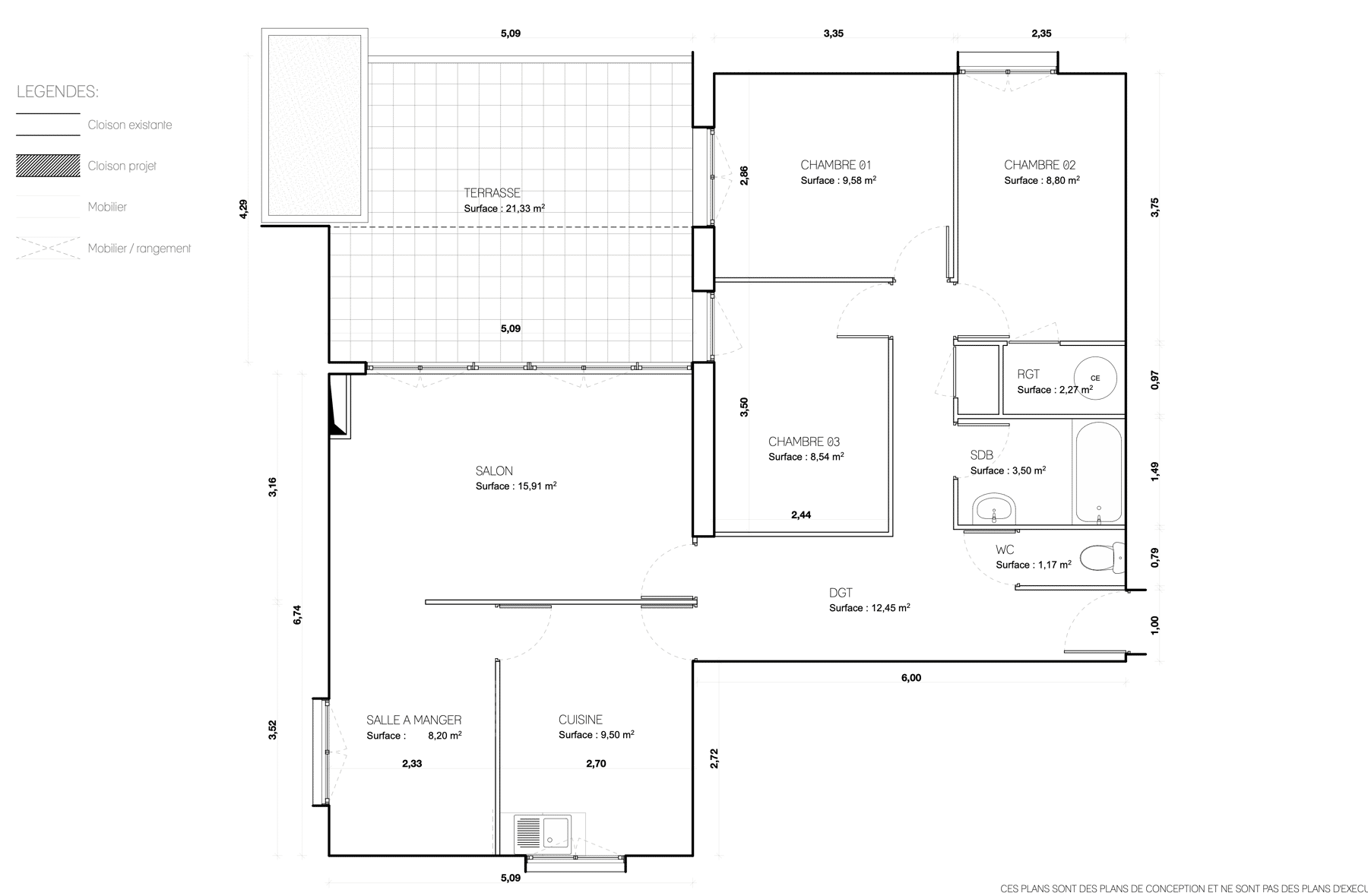 Aménagement intérieur - Appartement par un architecte Archidvisor