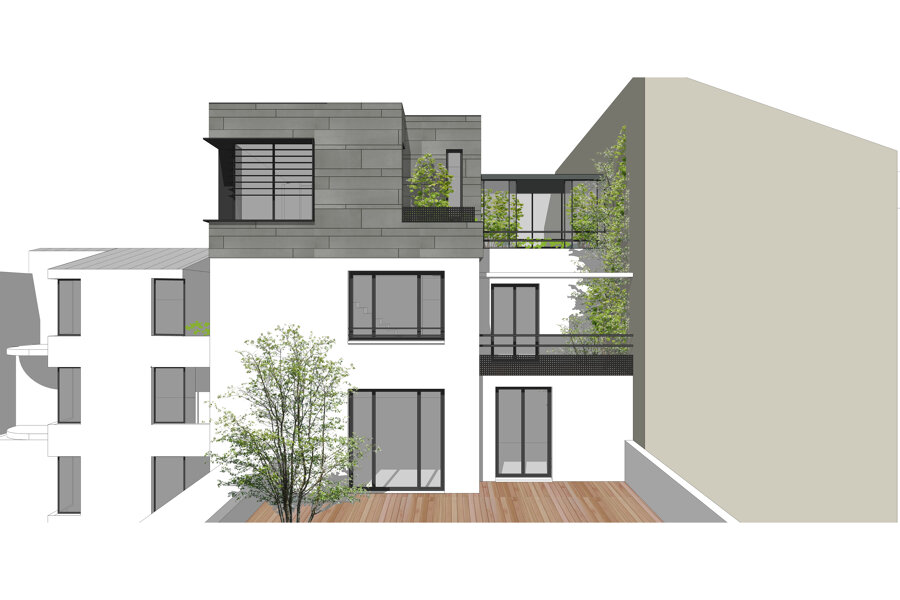 Projet EXT - Surélévation d'un appartement réalisé par un architecte Archidvisor