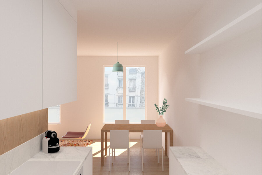 Projet Rénovation d'un appartement parisien réalisé par un architecte Archidvisor