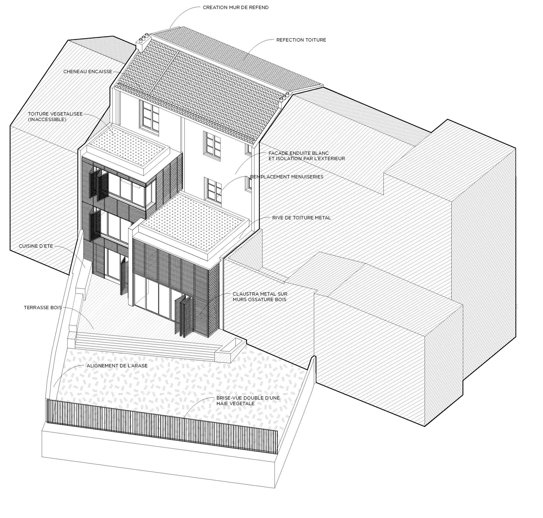 Surélévation - Maison individuelle par un architecte Archidvisor