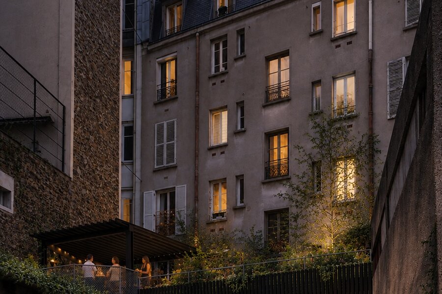 Projet S92 - extension et réaménagement duplex - bois colombes réalisé par un architecte Archidvisor