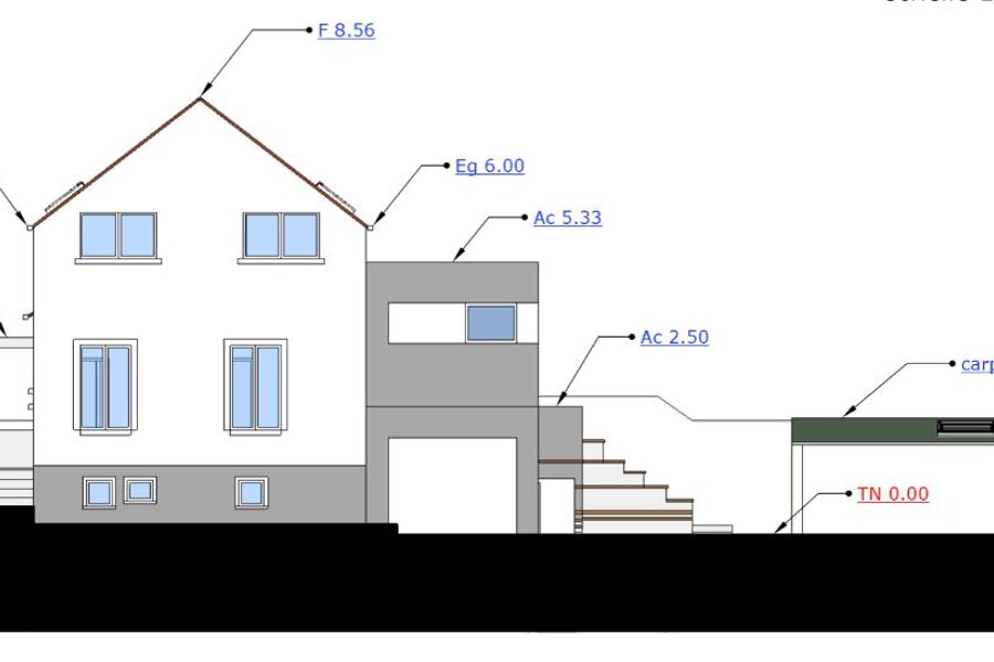 Projet Extension et surélévation d'une maison individuelle réalisé par un architecte Archidvisor