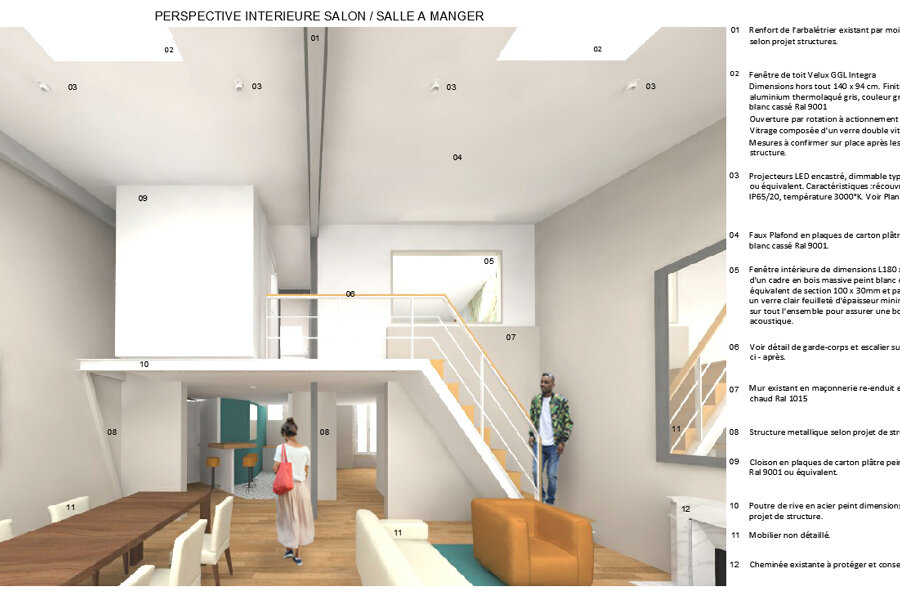Projet Extension Combles Appartement réalisé par un architecte Archidvisor