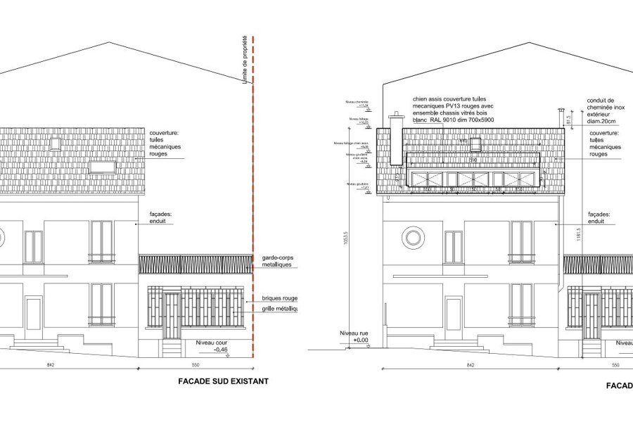 Projet Extension ,création de lucarnes et réaménagement intérieur d'une maison réalisé par un architecte Archidvisor