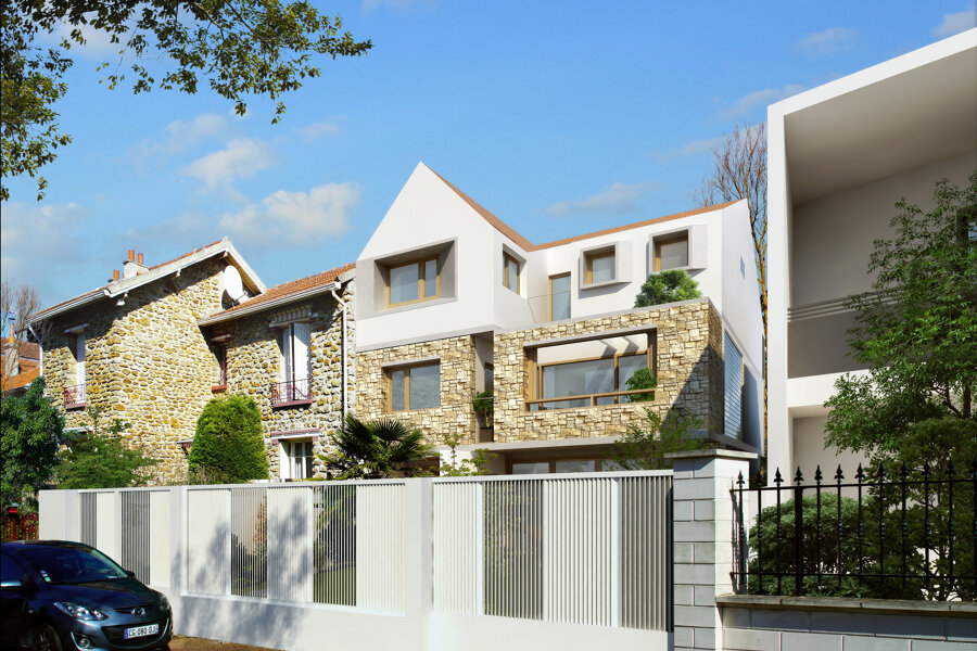 Projet Extension et surélévation de maison à Joinville-Le-Pont réalisé par un architecte Archidvisor
