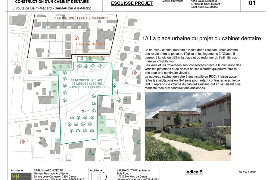 Projet Construction d'un complexe médical - Saint Aubin de Medoc réalisé par un architecte Archidvisor