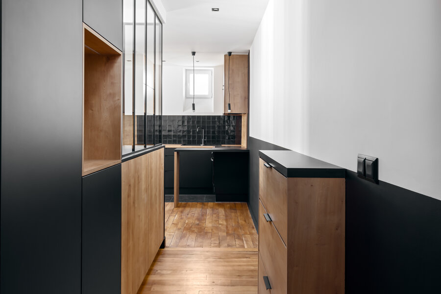 Projet Rénovation complète d'un appartement parisien réalisé par un architecte d'intérieur Archidvisor