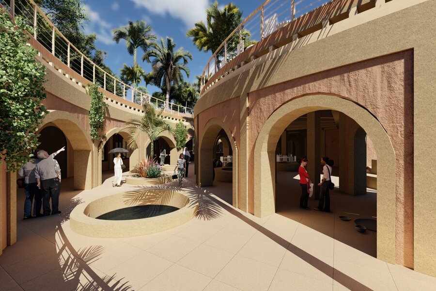 Projet Concours Oasis cultural center réalisé par un architecte Archidvisor