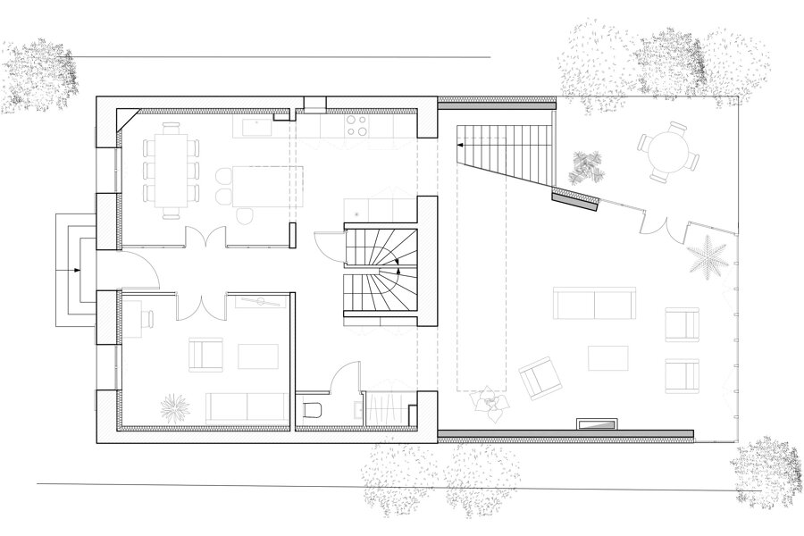 Projet BOIS COLOMBES - Surélévation et extension d'une maison réalisé par un architecte Archidvisor