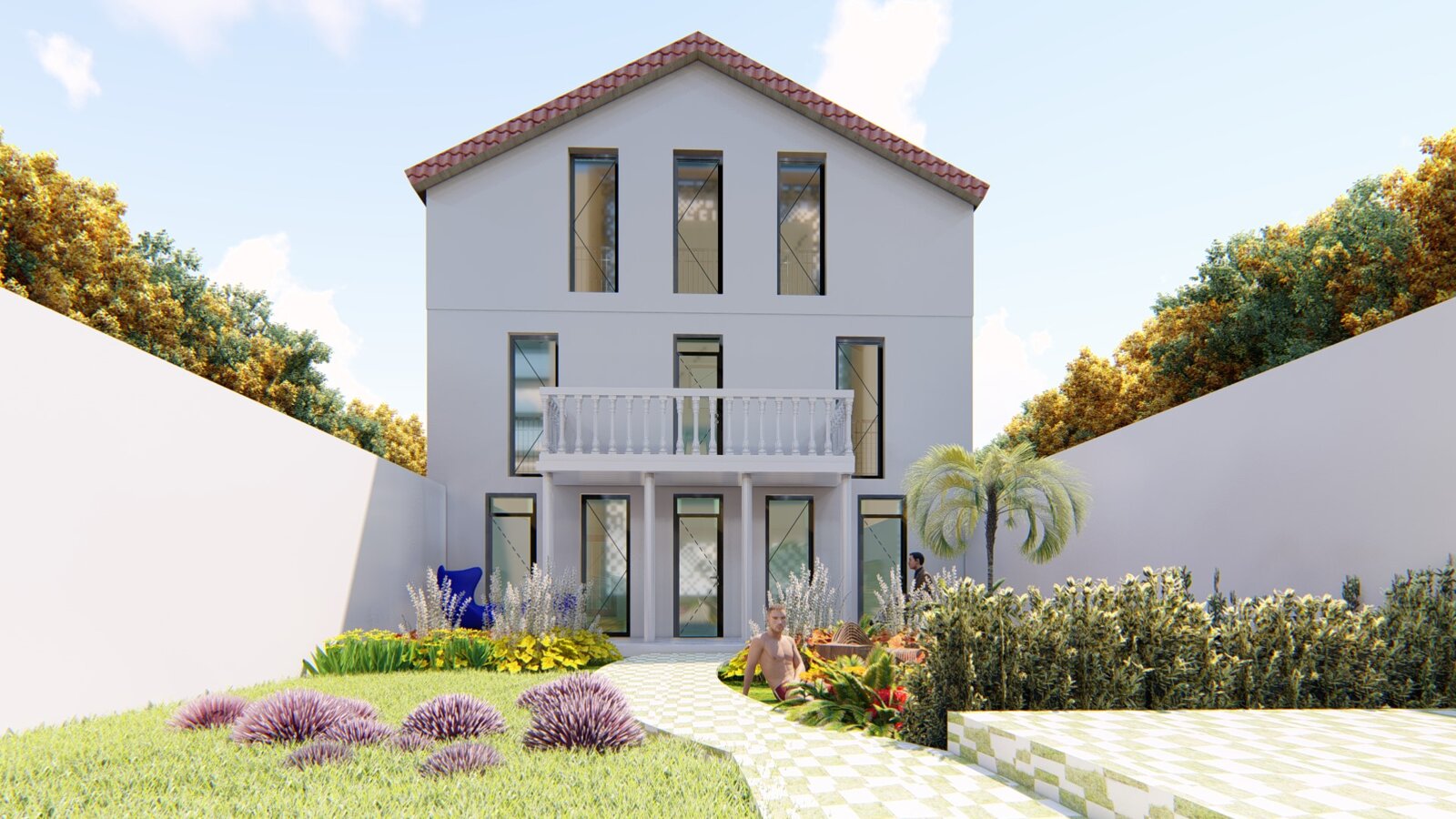 Extension de la maison à Drancy — vue d'ensemble du projet