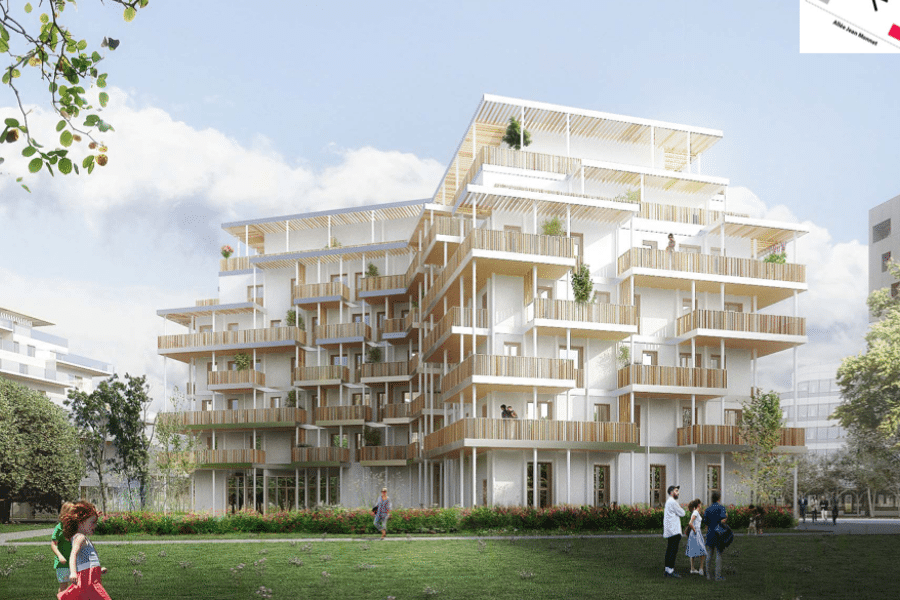 Projet LOGEMENT COLLECTIF - BATIMENT BOIS - VÉLIZY (78) - AVEC LECLERCQ ARCHITECTES réalisé par un architecte Archidvisor