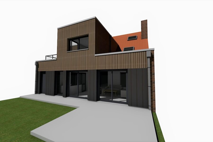 Projet Extension et surélévation d'une maison individuelle. réalisé par un architecte Archidvisor