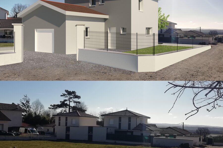 Projet 2 maisons neuves sur un même terrain réalisé par un architecte Archidvisor