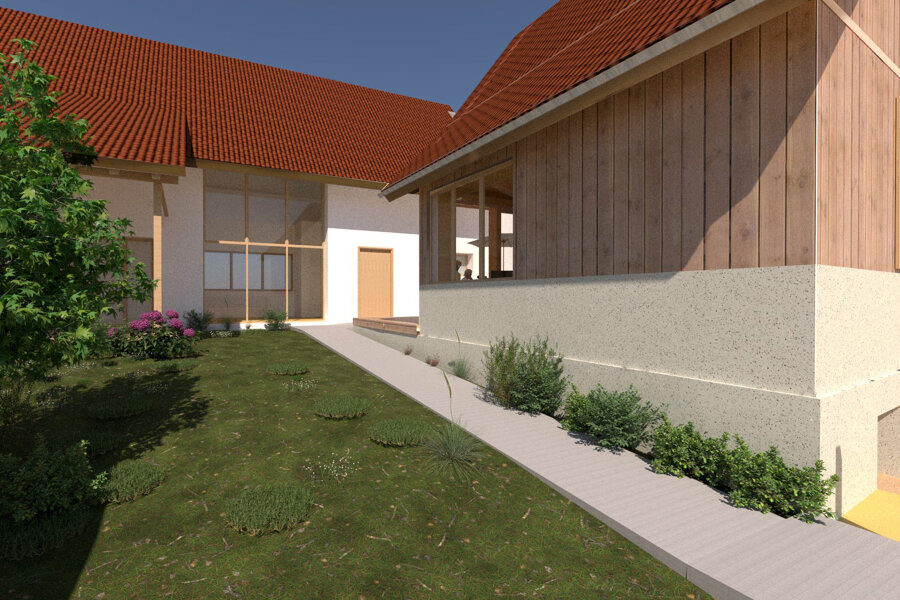 Projet En cours - Extension d'une maison bioclimatique à Durningen réalisé par un architecte Archidvisor